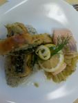 Pochierter Alpenlachs